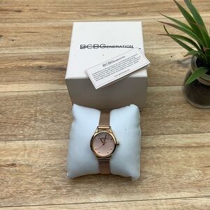 BCBGeneration Rose Gold Mesh Watch
